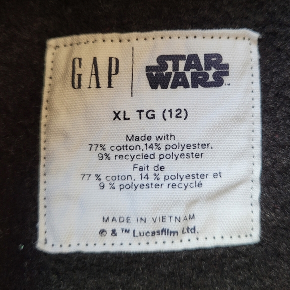 Gap Star Wars Hoodie size 12 - Picture 3 of 4